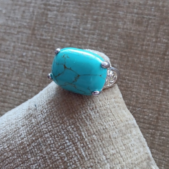 925 Silver Turquoise Ring - Picture 6 of 9